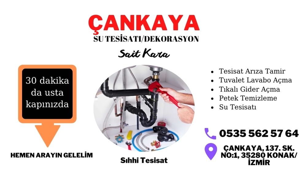 İzmir Çankaya Su Tesisatçısı